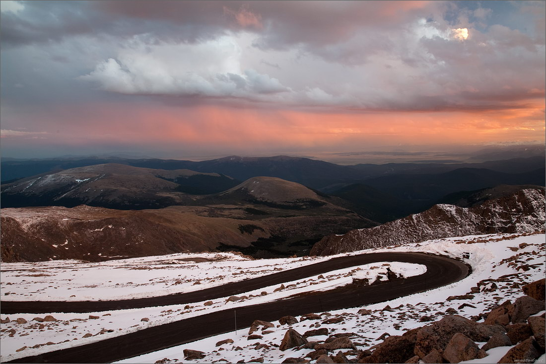 Июньский закат Mount Evans