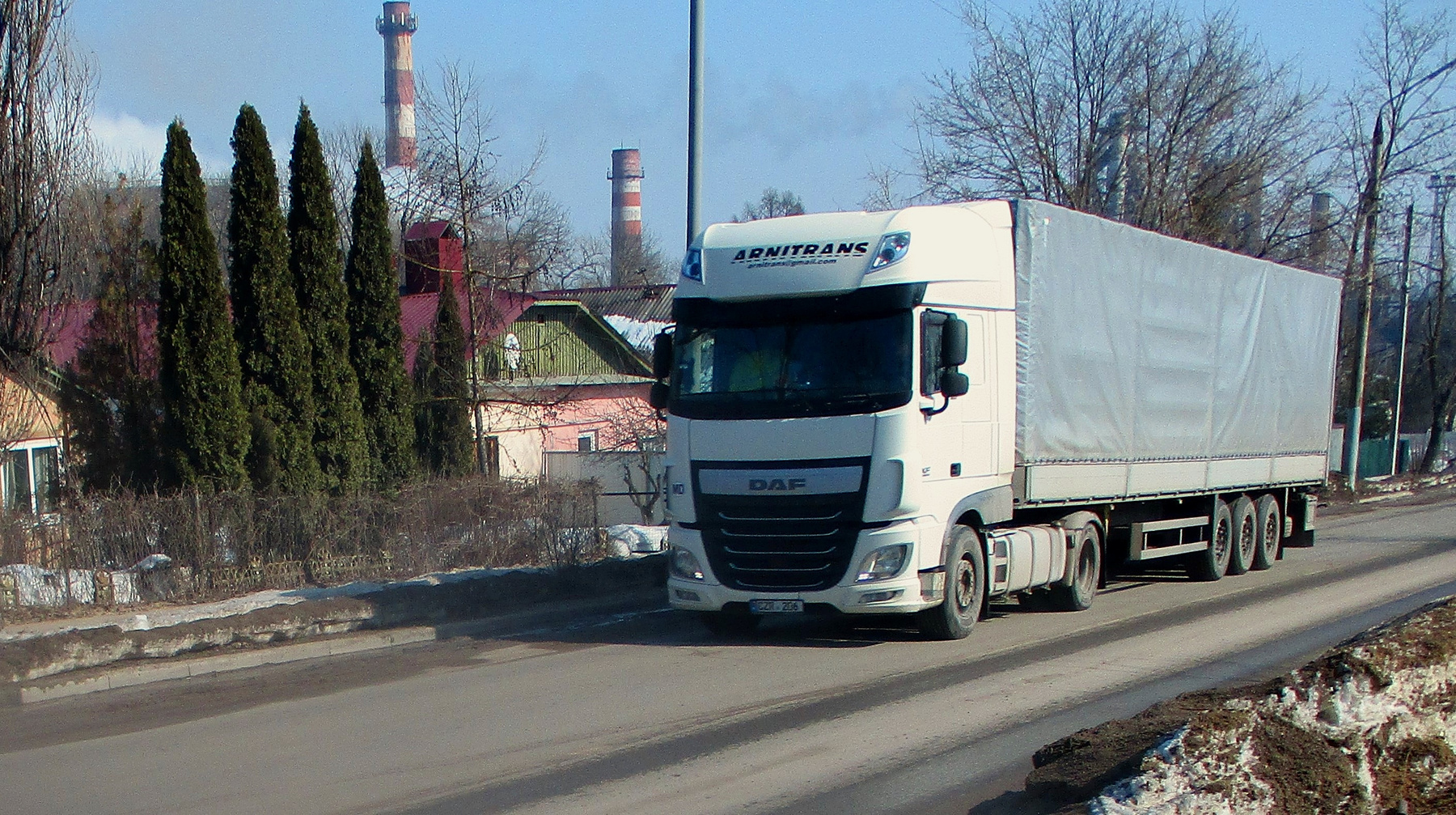 DAF DAF авто тягач улица город весна