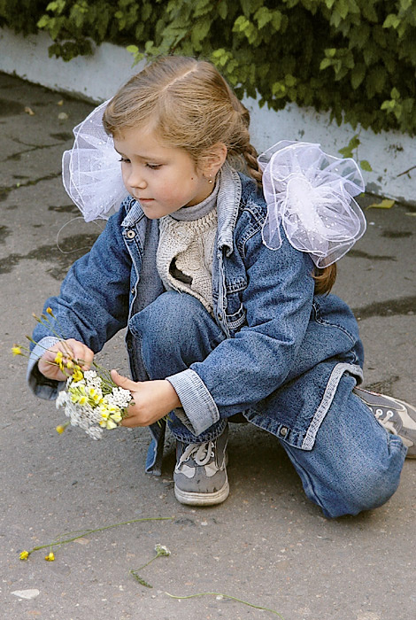 Банты 1_сентября, дошкольница, только_цветочки