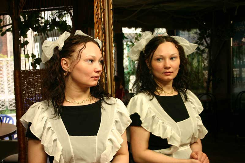 Однокласница Портрет, выпускники, зеркало