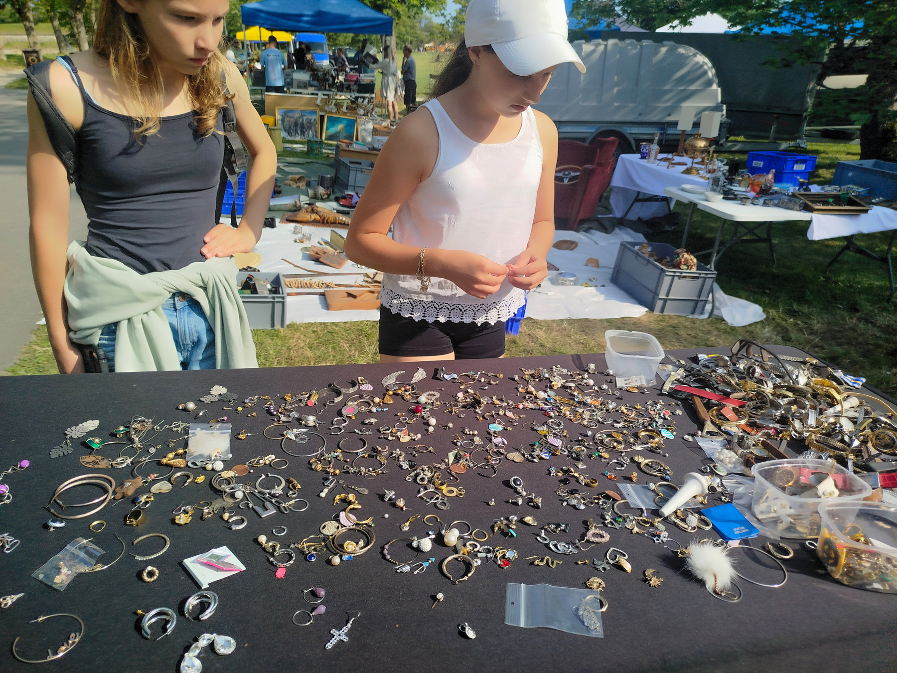 Girls and earrings. earrings