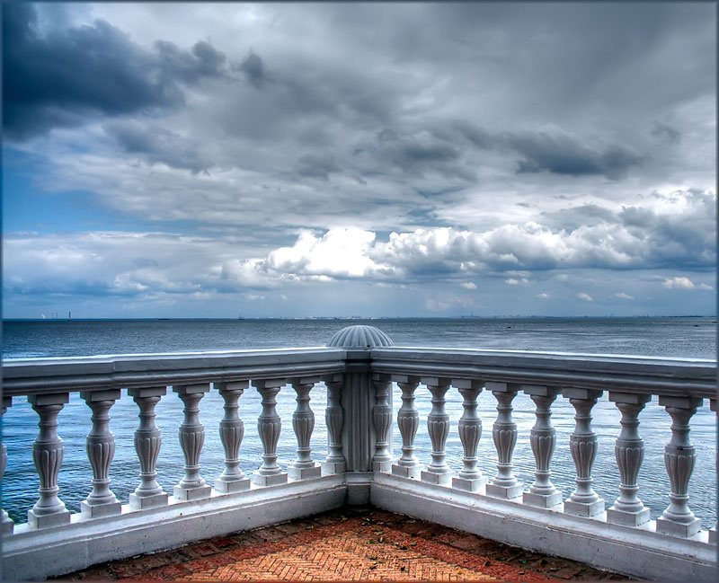 на небе только и разговоров... (вариация в hdr) море, небо