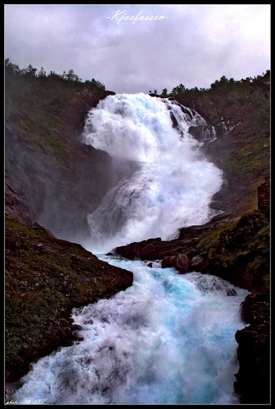 Norge #60 Норвегия Берген Флом Kjosfossen