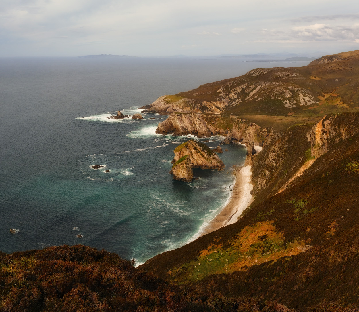 ...far remote... ireland nature outdoors scenic from above wild atlantic way ocean irish coast coastal shoreline cliffs rocks island seascape seaside picturesque glenlough bay donegal spectacular destination remote europe