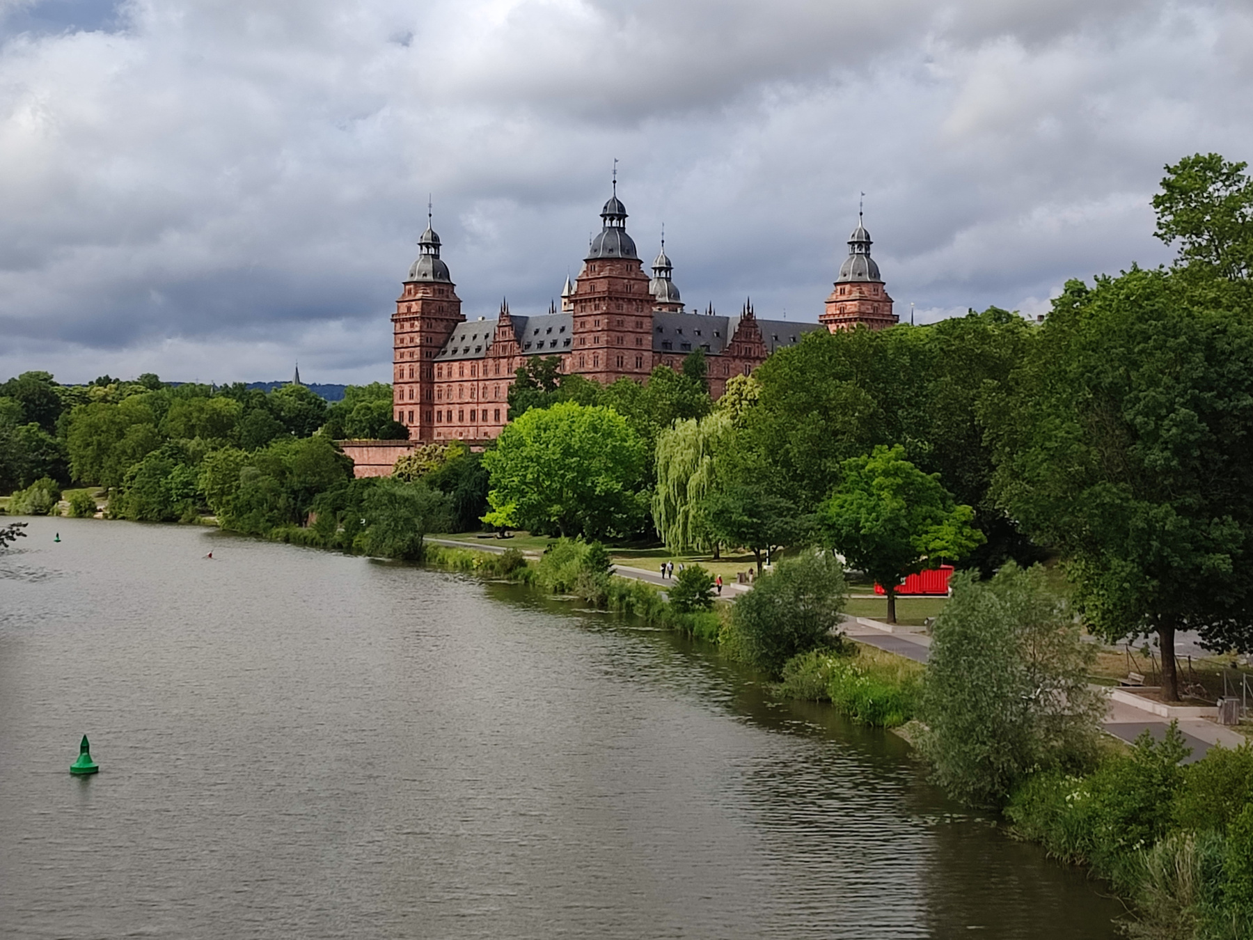 Замок Ёханисбург река МАЙН 1605-1614 город Ашафенбург