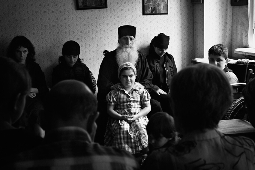 In monastery 