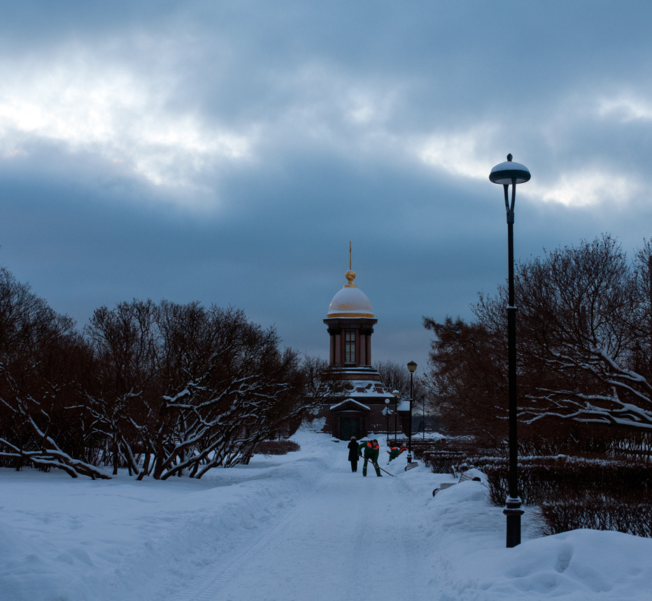 After snowfall Petersburg