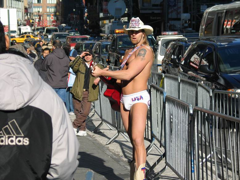 Голый ковбой (1) ковбой голый Нью-Йорк Times Square