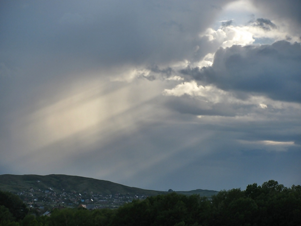 Лучи лучи солнца, пейзаж, красота