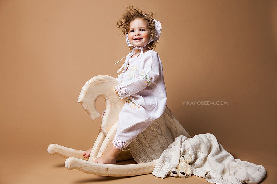 "Krestilnoe"  Children commercial photographer Vika Pobeda (www.vikapobeda.com) Kids clothing line "Krestilnoe"  Style: Anastasiya Chernobaeva Hair & Make-up: Tatiana Kinyakina  Photographer assistant: Serhiy Butynets  Model: Alexandra Baxromkina Сasting: Pobeda kids m