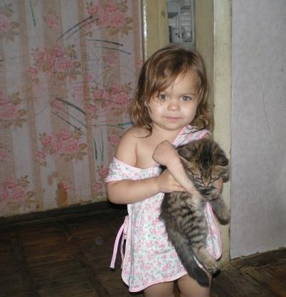 Моя племяшка кот кошка дети