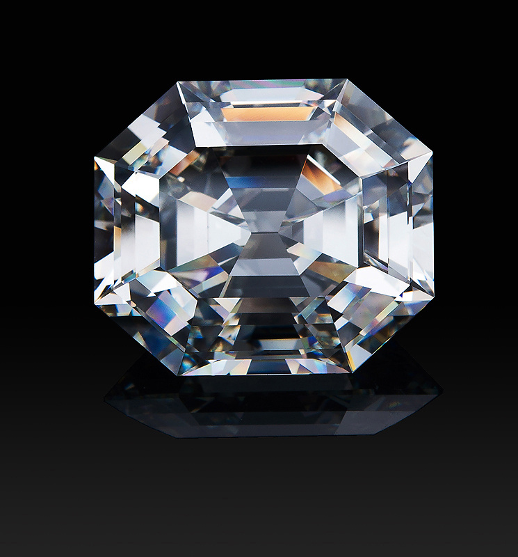 Cut-Cornered Rectangular Step Cut Diamond Cut-Cornered Rectangular Step Cut Diamond