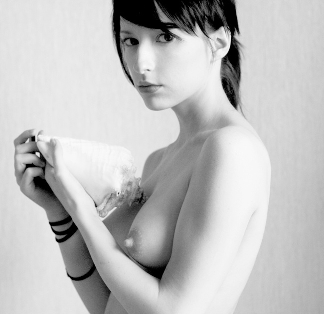 Delicate shell, girl, delicate