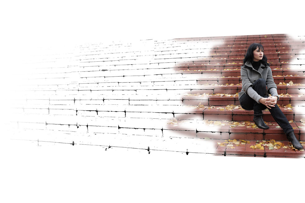 The stairs 