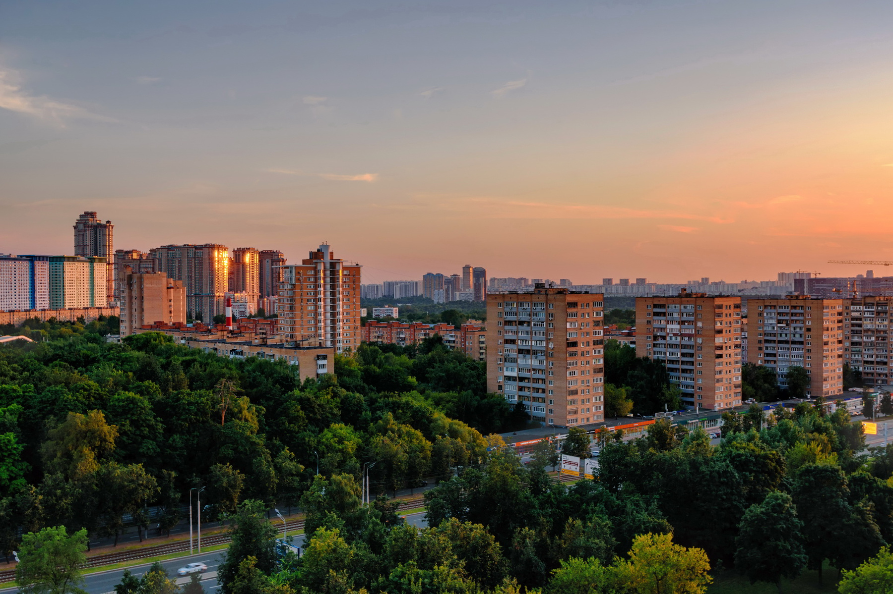 На Москву опускается вечер... Москва путешествия