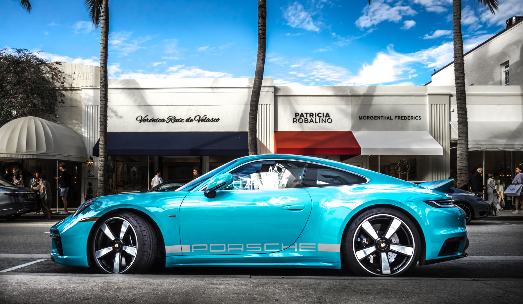 MIAMI BLUE car sportscar porsche florida street olympus