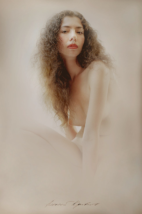 Феона. fine art nude акварель барышня старый альбом