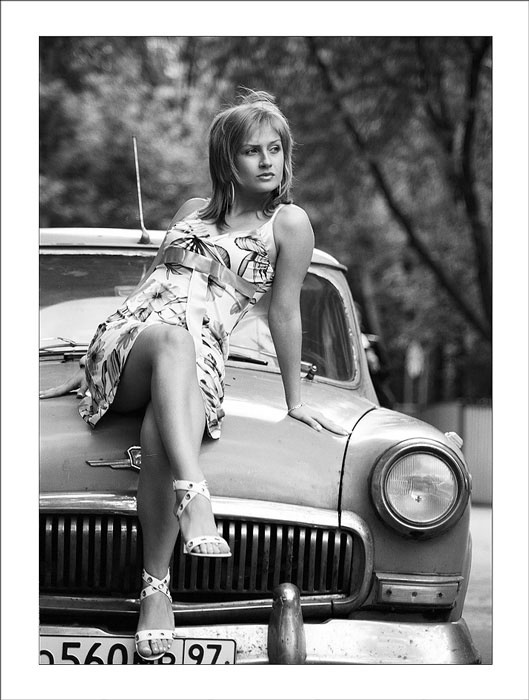 Ксения... фото 3 девушка автомобиль лето город Волга