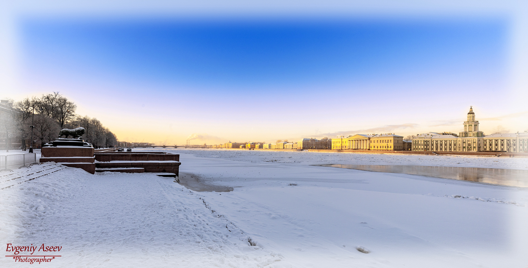 Морозное утро января Петербург