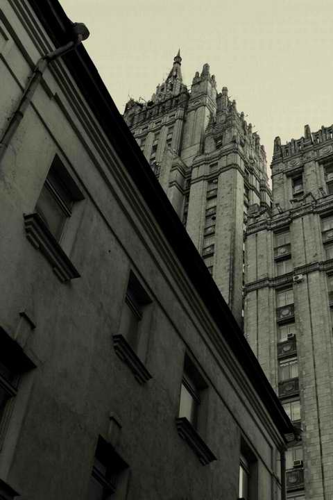Москва с низу в верх дома