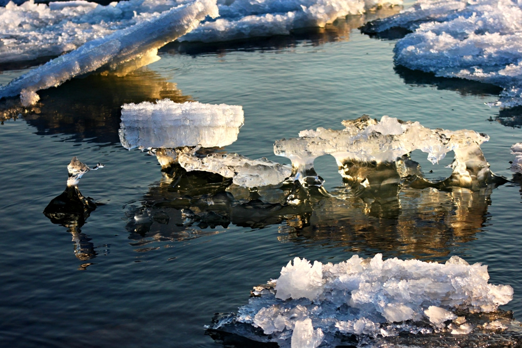 Весенний лёд весна, лёд, море, владивосток
