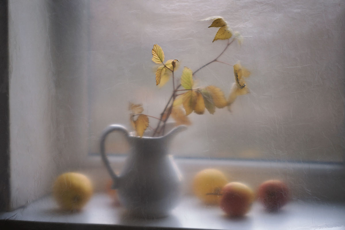 С яблоками... 