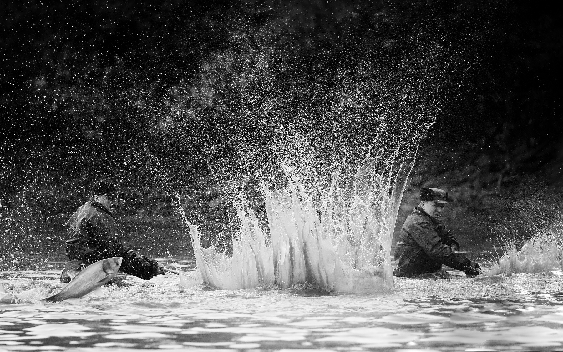 From catching fish 