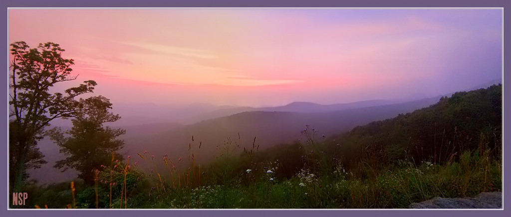Закатный туман закат sunset