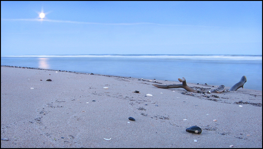 Лунные ночи балтийского моря Латвия Лепая море луна белая ночь