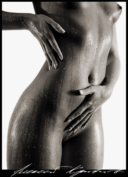 Bronze. Wet. fine art nude обнаженная девушка bronze body wet
