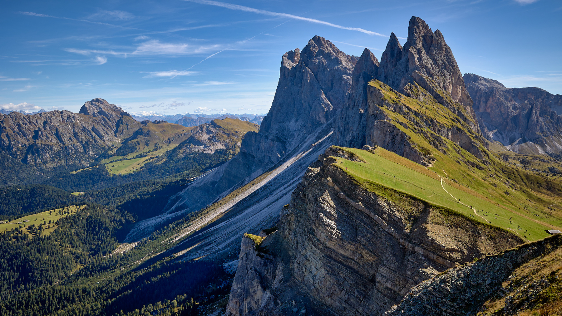 Сечеда (Seceda) Италия Горы Доломитовые Альпы Seceda Сечеда
