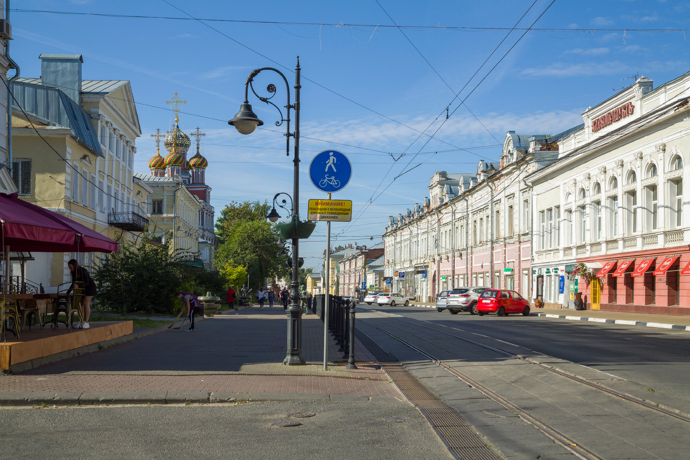 Перспектива Рождественской улицы НН церкви монастыри