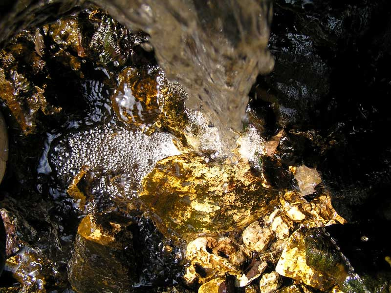 Gold waterfall ручей, вода, природа, камни, весна