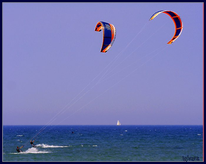 Дуэль kite board, Балтийское море, ветер, пляж, кайф.