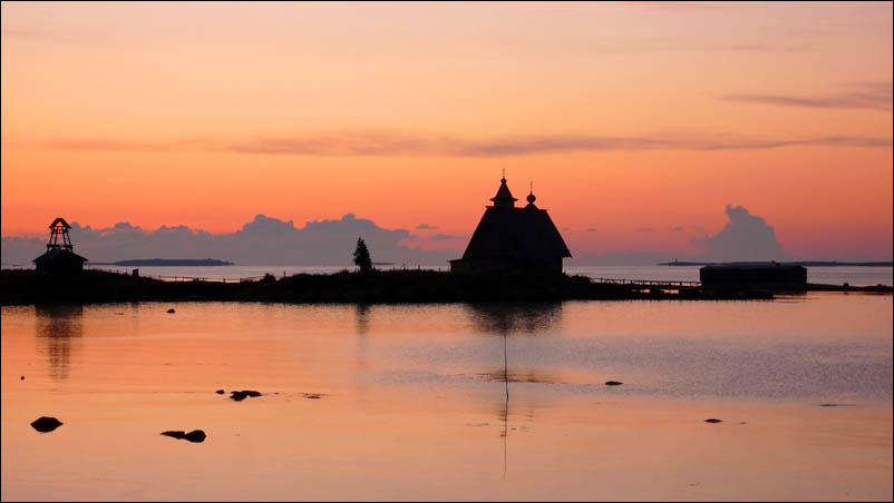 Белое море. Остров. Утро. 
