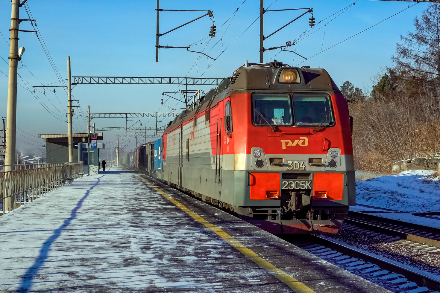 * * * * * railway железная дорога locomotive локомотив электровоз поезд train Russia Siberia Irkutsk Россия Сибирь Иркутск споттинг spotting