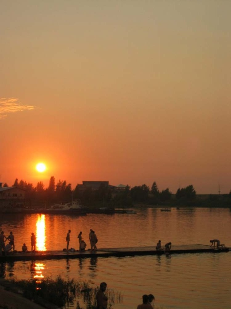 Хроники Гребного канала закат, небо, вода, лето