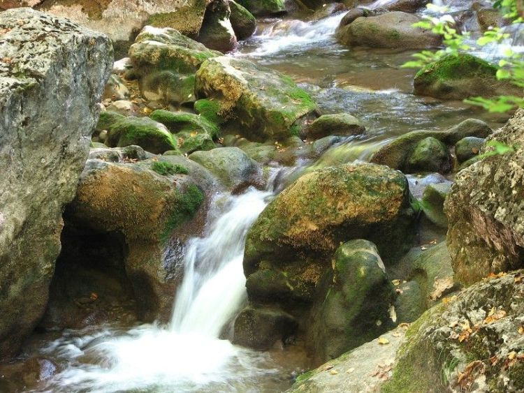 Водопады Большого каньона Крым, Большой каньон, водопад