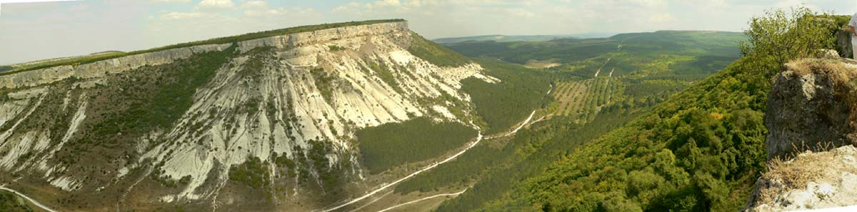 Панорама с Чуфут-Кале Чуфут-Кале
