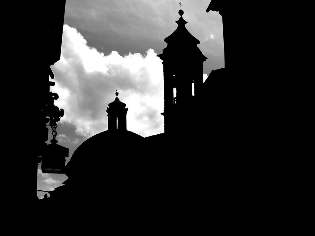 Силуэт Firenze Флоренция Firenze Toscana Италия город религия базилика Basilica di San Lorenzo архитектура достопримечательность
