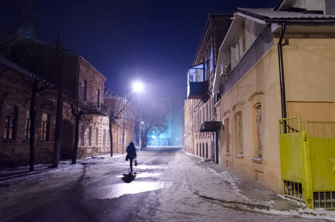 Зимний вечер 2014 года зима вечер улица