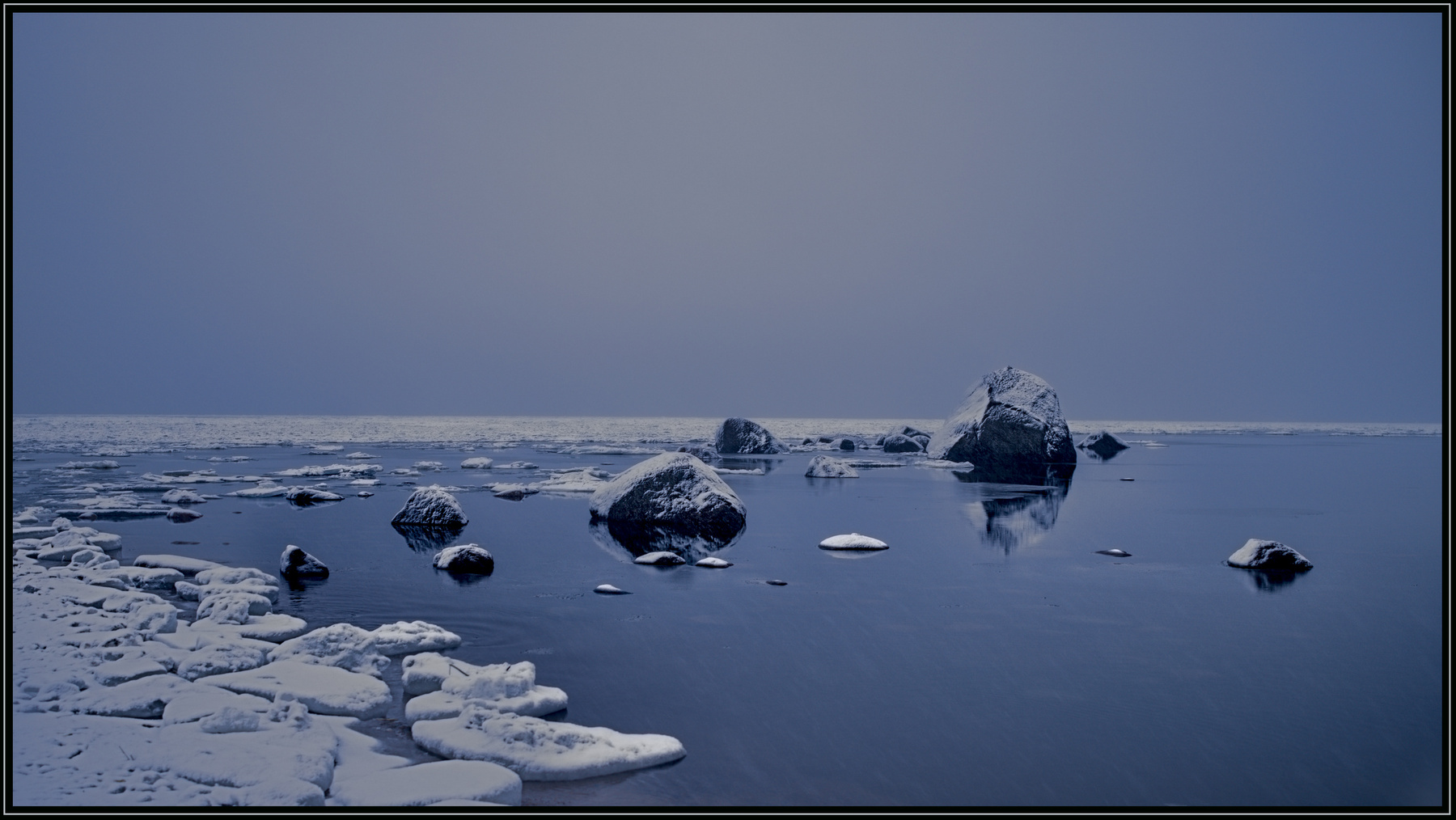 Финский залив, декабрь. море зима