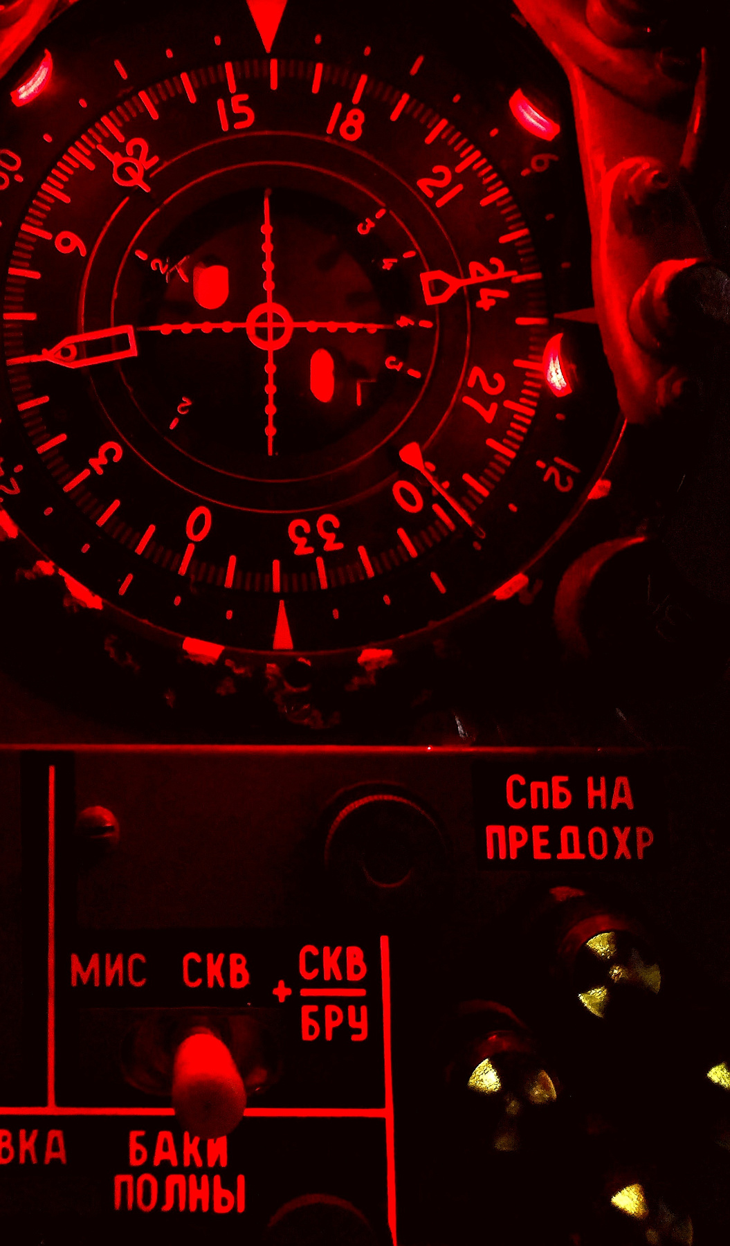 *** Су-24 приборы самолёт подсветка приборов
