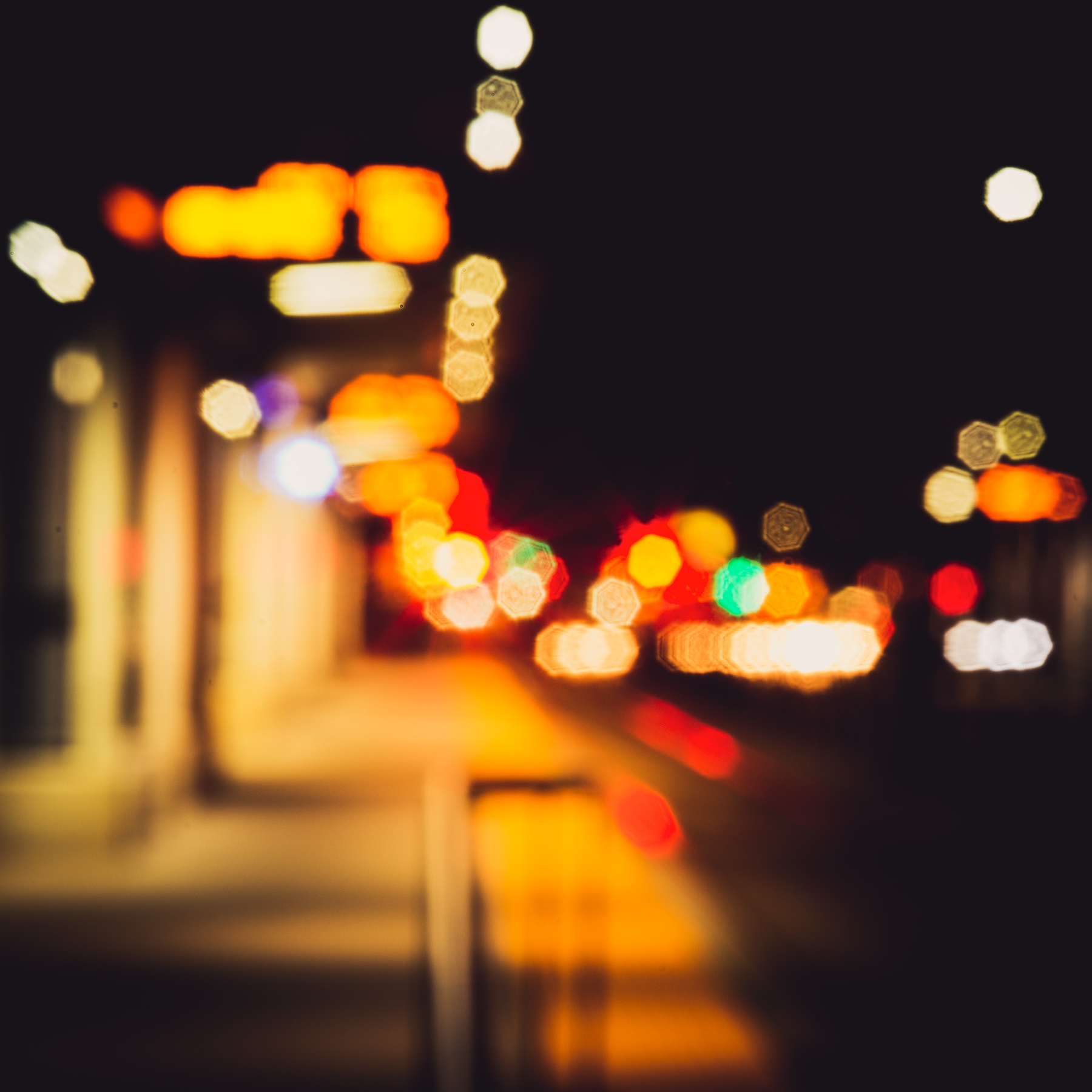 Night city lights 