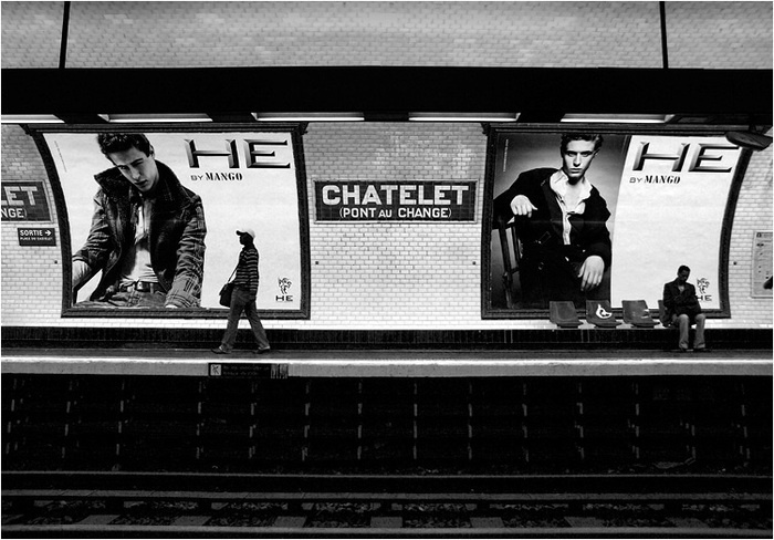 Париж. Метро. Станция Chatelet paris