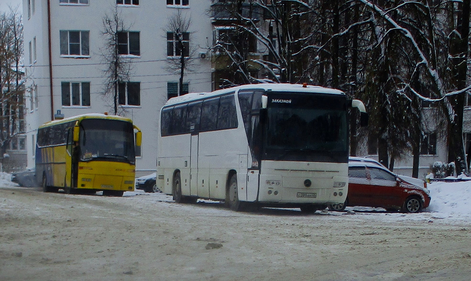 Заказные 2 Автобус площадь зима