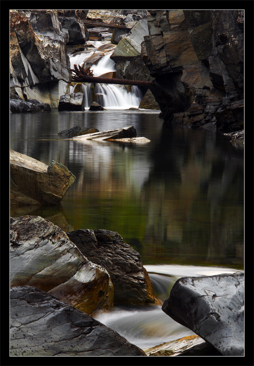 McDonald Creek Waterfalls. Glacier National Park. McDonald Creek Waterfalls Glacier National Park