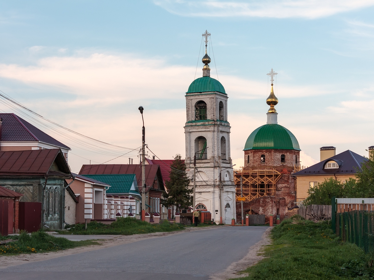 Карачарово. Троицкая церковь Муром Карачарово Илья Муромец Троицкая церковь вечер