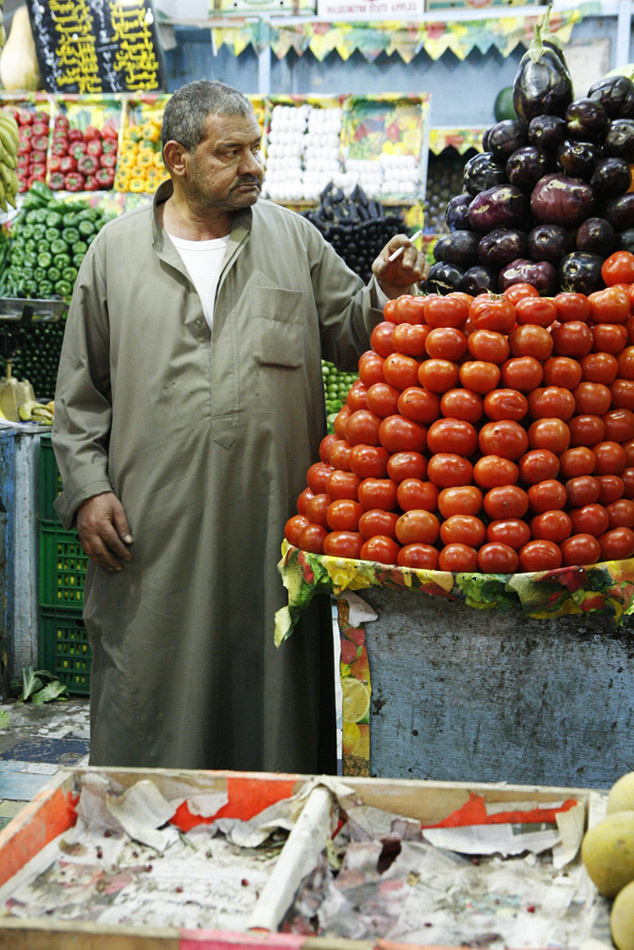 Продавец овощей Египет, Шарм Эль Шейх, рынок