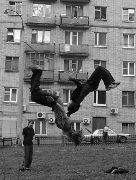 на перекосяк Flabbers, Le Parkour
